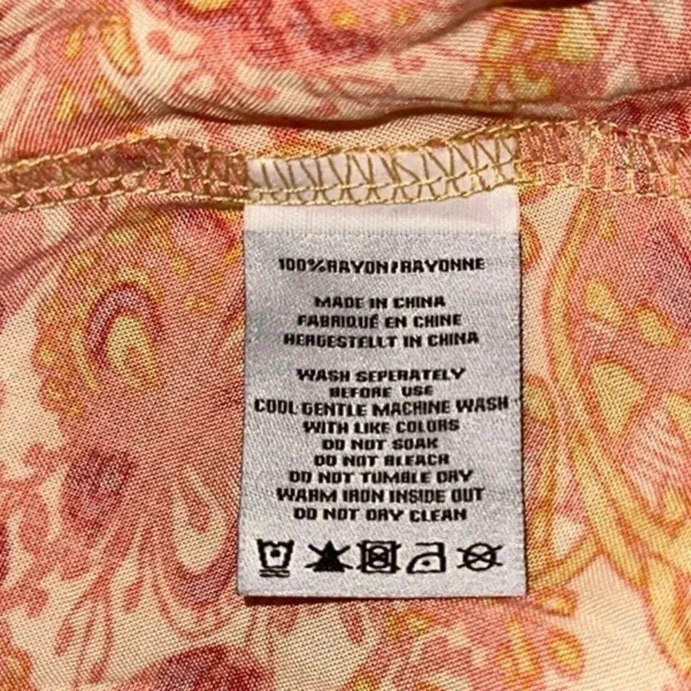 Anthropologie Sunday Mi Amor Floral Print Midi Dress Size Small Party Event - Picture 7 of 8